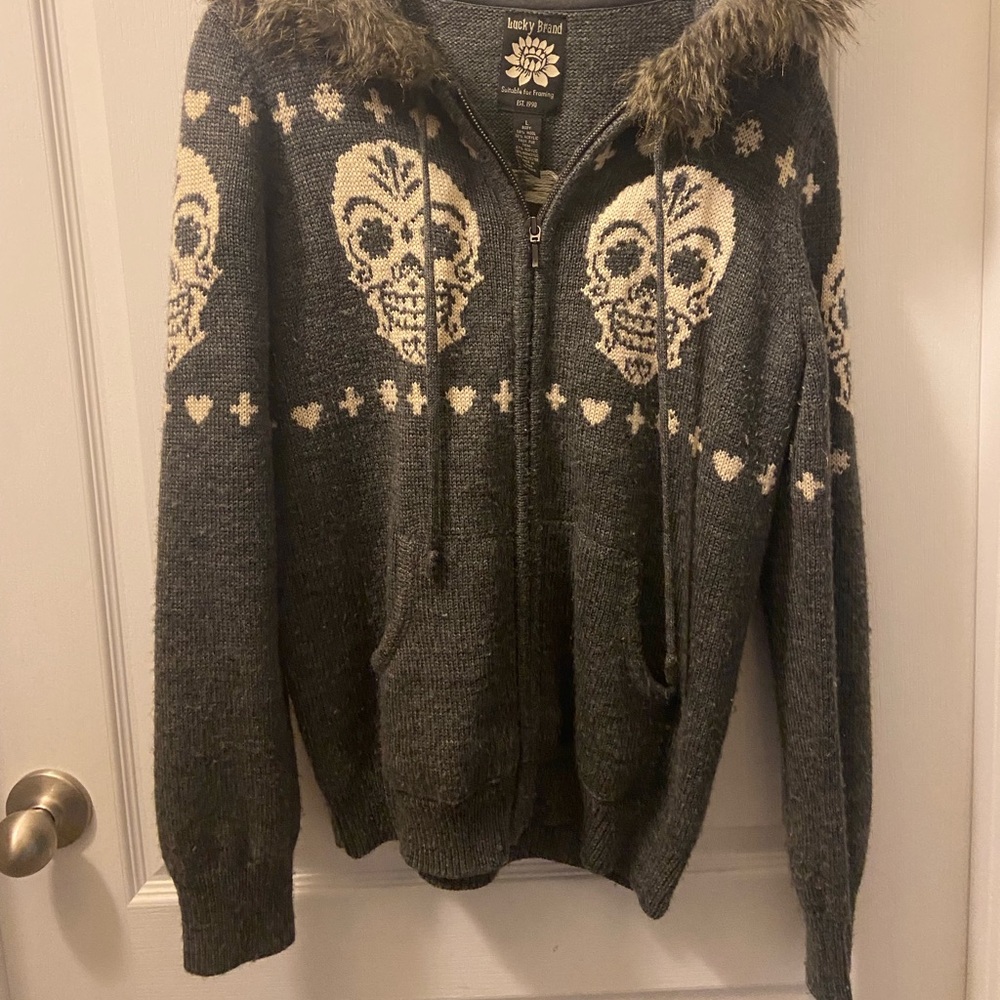 Faux fur Lucky hooded sweater